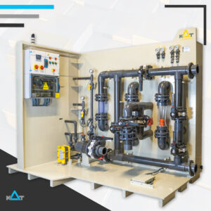 Pressurized media filter skid